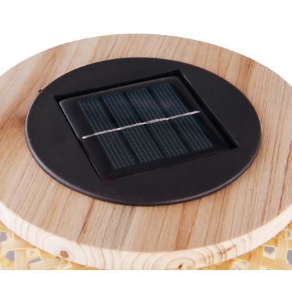 Globo - LED Solarna svetilka LED/0,06W/3V bambus IP44