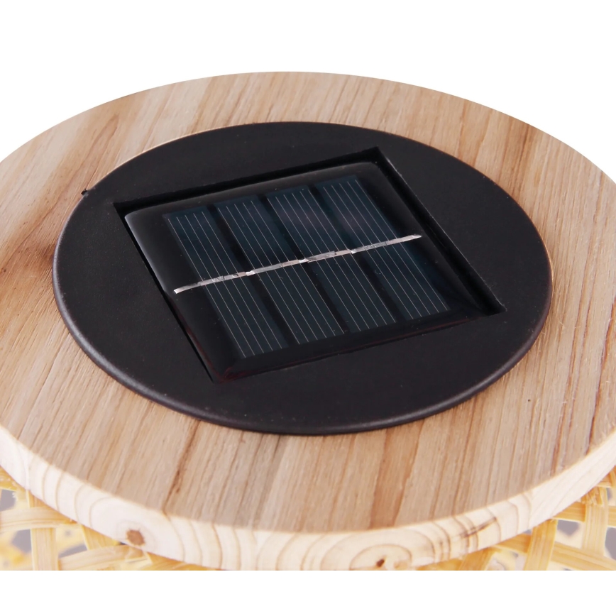 Globo - LED Solarna svetilka LED/0,06W/3V bambus IP44