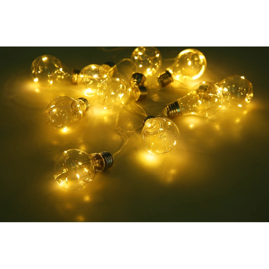 Globo - LED Solarna veriga 10xLED/0,06W/3,2V 380 cm IP44 600 mAh