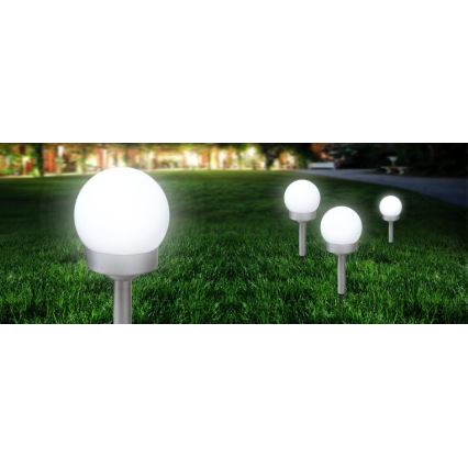 Globo - SET 3x LED Solarna svetilka LED/0,06W/3V 4000K pr. 10 cm IP44