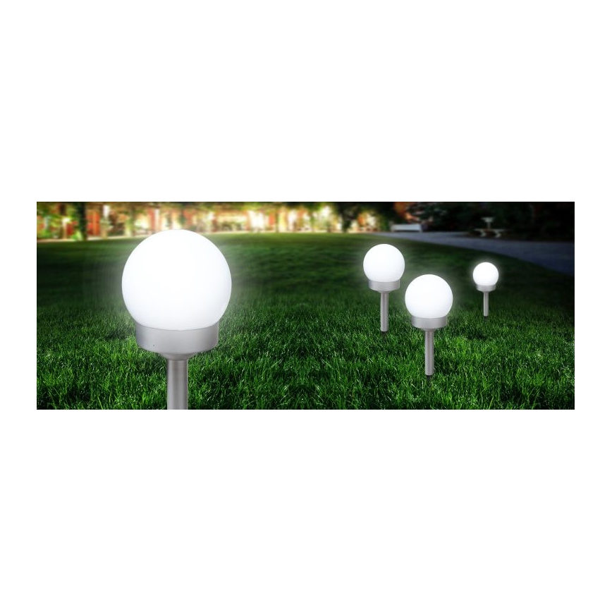 Globo - SET 3x LED Solarna svetilka LED/0,06W/3V 4000K pr. 10 cm IP44