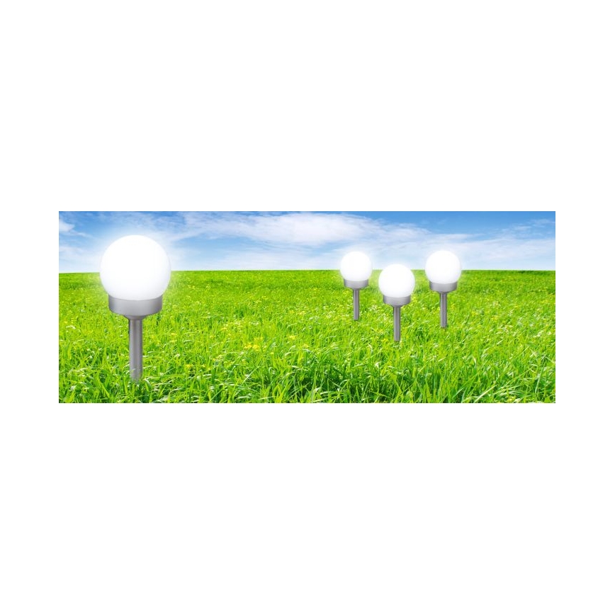 Globo - SET 3x LED Solarna svetilka LED/0,06W/3V 4000K pr. 10 cm IP44
