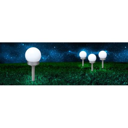 Globo - SET 3x LED Solarna svetilka LED/0,06W/3V 4000K pr. 10 cm IP44