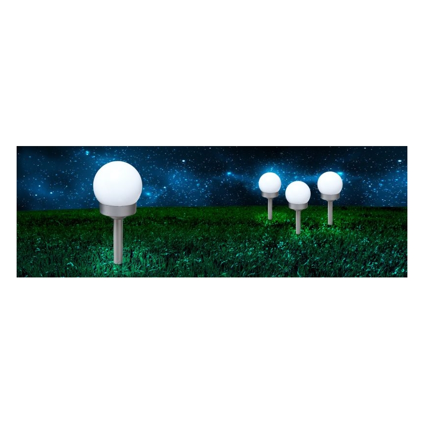 Globo - SET 3x LED Solarna svetilka LED/0,06W/3V 4000K pr. 10 cm IP44