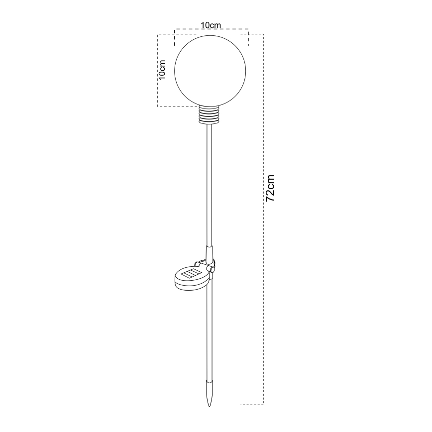 Globo - LED solarno svetilo LED/3,2V IP44 600 mAh