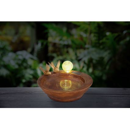 Globo - LED Solarna svetilka LED/0,06W/3V IP44 ptičja kopel