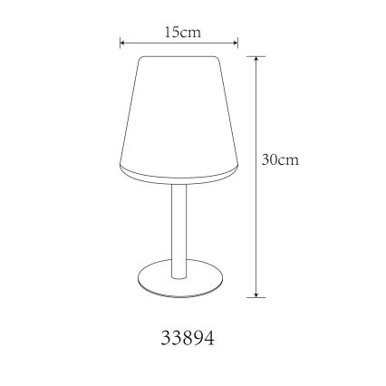 Globo - LED RGB Solarna namizna svetilka na dotik LED/0,1W/3V IP44