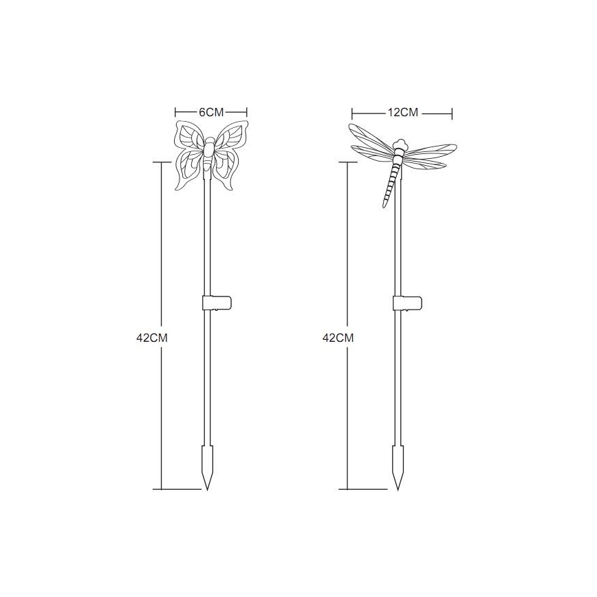 Globo - SET 4x LED Solarna svetilka LED/0,06W/3V IP44