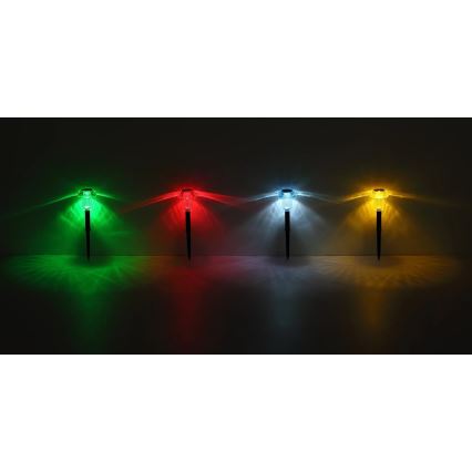 Globo - SET 4x LED RGB Solarna svetilka LED/0,05W/3V IP44