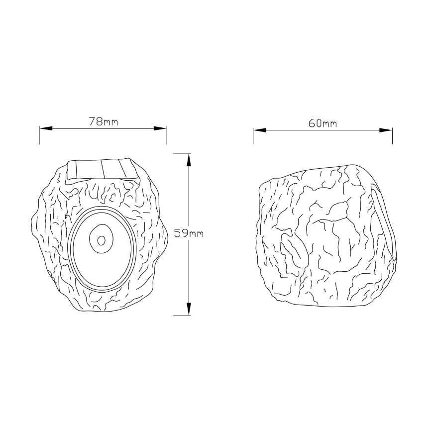 Globo - LED sončna svetilka LED/0,07W/3V IP44 600 mAh