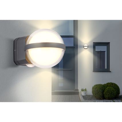 Globo - LED Zunanja stenska svetilka LED/12W/230V IP54 črna
