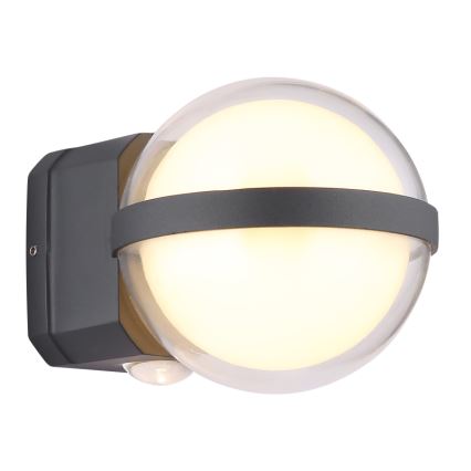 Globo - LED Zunanja stenska svetilka LED/12W/230V IP54 črna