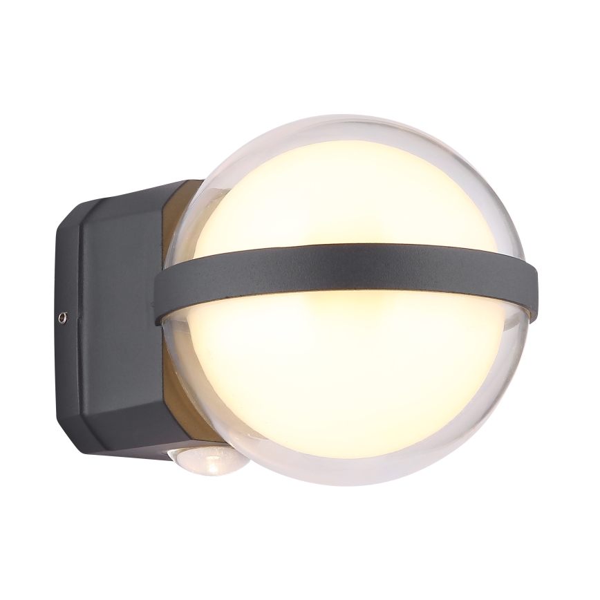 Globo - LED Zunanja stenska svetilka LED/12W/230V IP54 črna