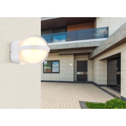 Globo - LED Zunanja stenska svetilka LED/12W/230V IP54 bela