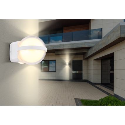 Globo - LED Zunanja stenska svetilka LED/12W/230V IP54 bela