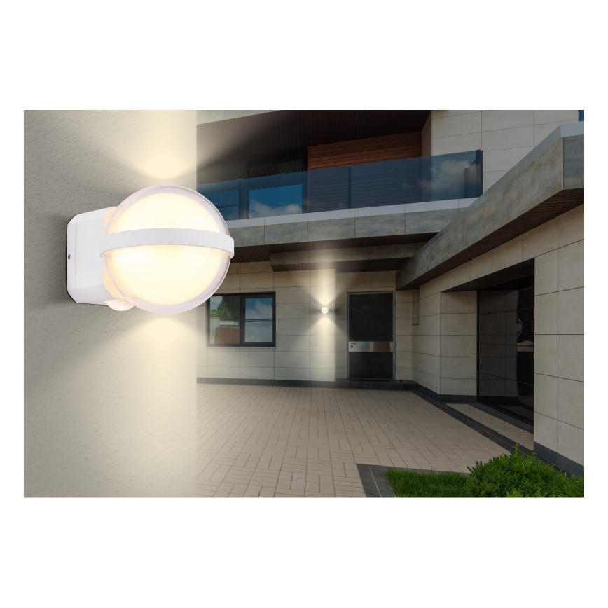 Globo - LED Zunanja stenska svetilka LED/12W/230V IP54 bela
