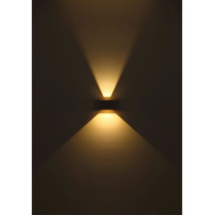 Globo - LED zunanja stenska svetilka s senzorjem 2xLED/3W/230V IP54