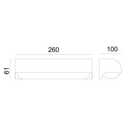 Globo - LED Zunanja stenska svetilka LED/10W/230V IP54