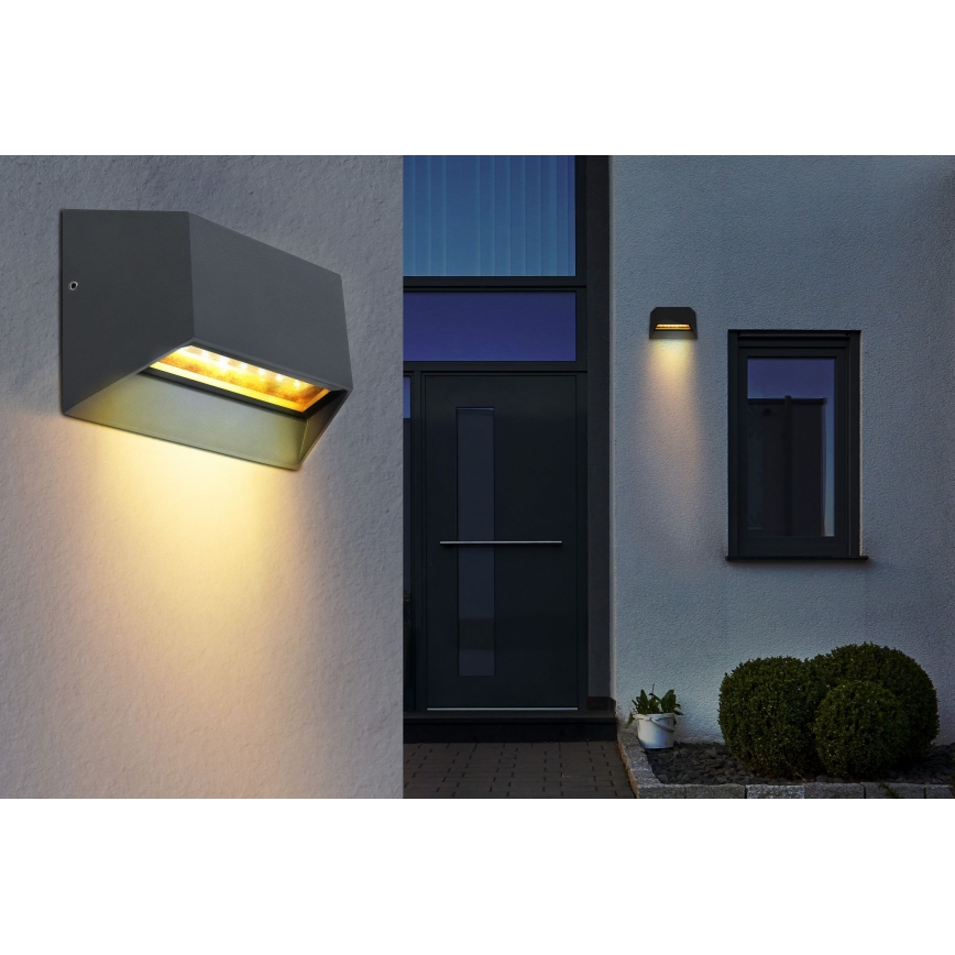 Globo - LED Zunanja stenska svetilka LED/7W/230V IP54 antracit