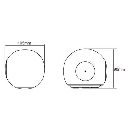 Globo - LED zunanja stenska svetilka LED/4,5W/230V IP54