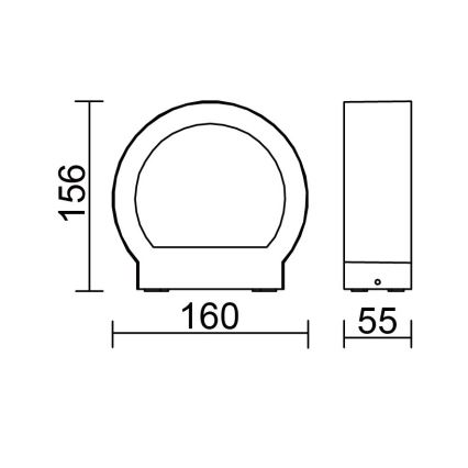 Globo - LED zunanja stenska svetilka LED/6W/230V IP54