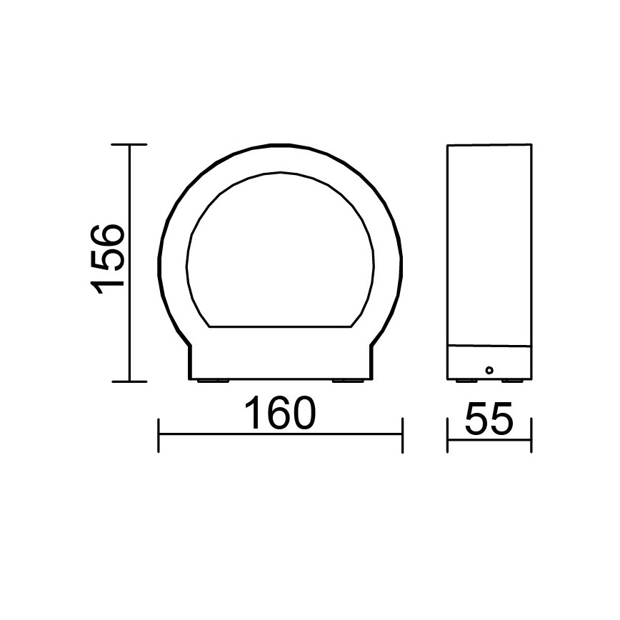 Globo - LED zunanja stenska svetilka LED/6W/230V IP54