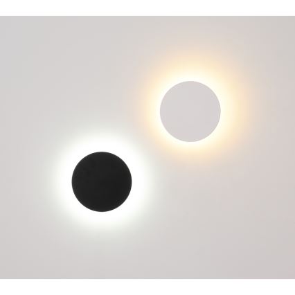 Globo - LED Zunanja stenska svetilka LED/15W/230V 3000/4000/6000K pr. 25,2 cm IP44 črna