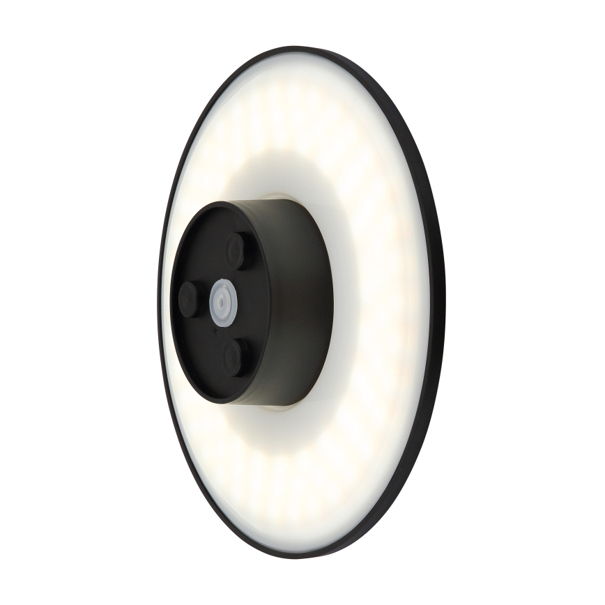 Globo - LED Zunanja stenska svetilka LED/15W/230V 3000/4000/6000K pr. 25,2 cm IP44 črna