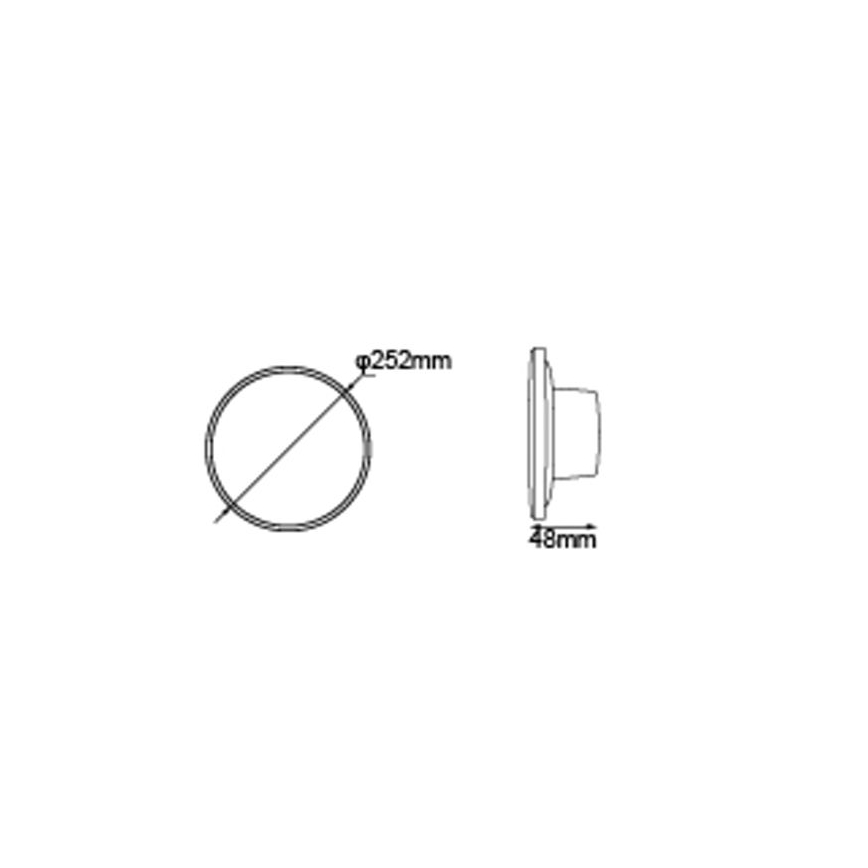 Globo - LED Zunanja stenska svetilka LED/15W/230V 3000/4000/6000K pr. 25,2 cm IP44 črna