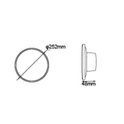 Globo - LED Zunanja stenska svetilka LED/15W/230V 3000/4000/6000K pr. 25,2 cm IP44 bela