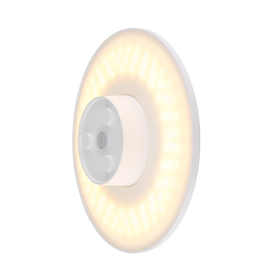 Globo - LED zunanja stenska svetilka LED/15W/230V 3000/4000/6000K premer 25,2 cm IP44 bela