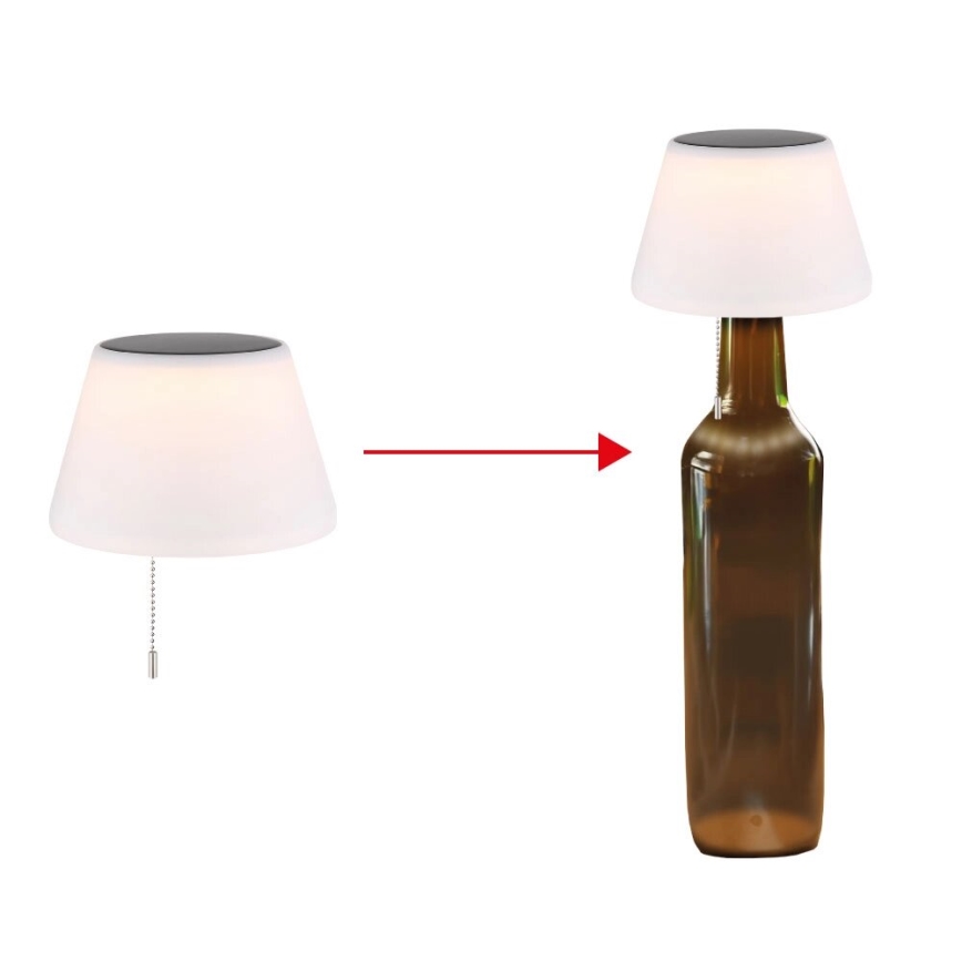 Globo - LED Solarna steklenica lampshade 10xLED/1,5W/3V IP44