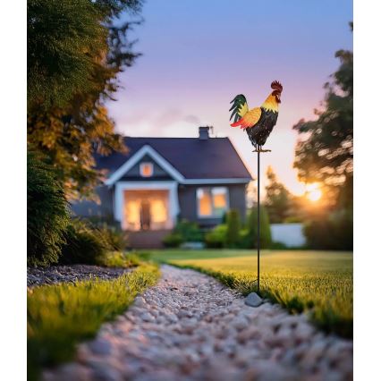 Globo - LED Solarna dekoracija LED/0,02W/3V IP44 petelin