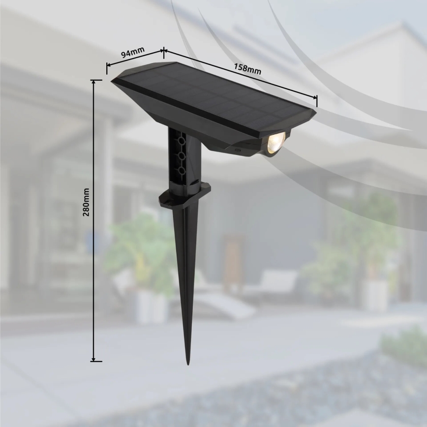 Globo - LED Solarna svetilka 2v1 LED/1W/3V IP44