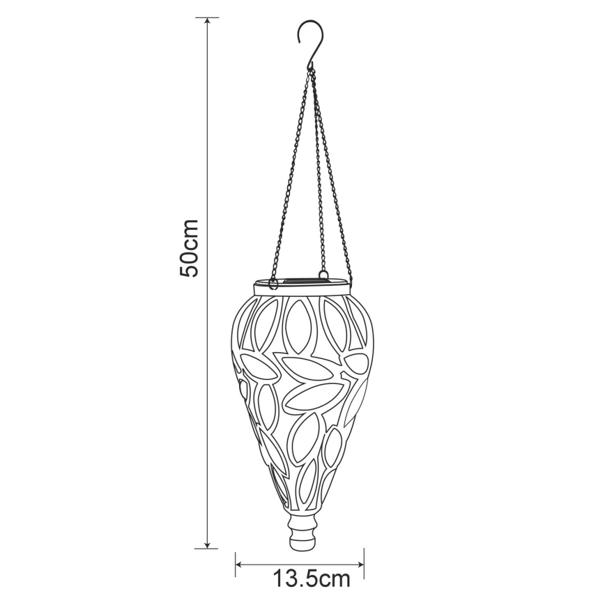 Globo - LED Solarna svetilka LED/0,9W/3,2V IP44 200 mAh prozorna