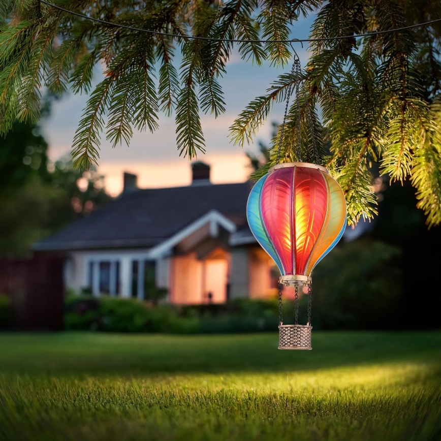 Globo - Viseča solarna dekoracija 20xLED/0,5W/3V IP44 leteči balon