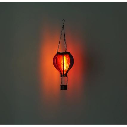 Globo - Viseča solarna dekoracija 20xLED/0,5W/3V IP44 leteči balon