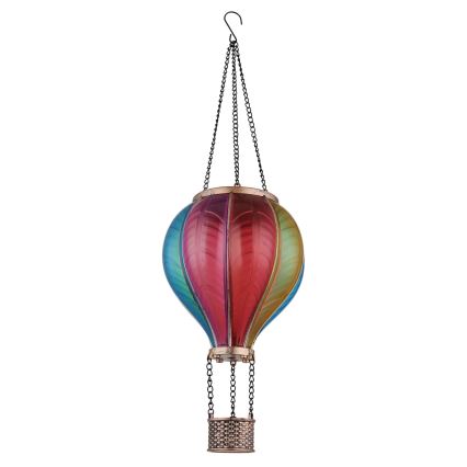 Globo - Viseča solarna dekoracija 20xLED/0,5W/3V IP44 leteči balon