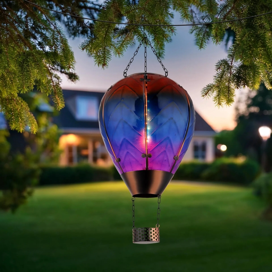 Globo - LED Viseča solarna dekoracija 24xLED/0,2W/3V IP44 leteči balon