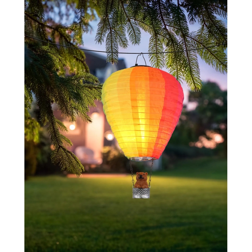 Globo - LED Viseča solarna dekoracija 24xLED/0,06W/3V IP44 leteči balon