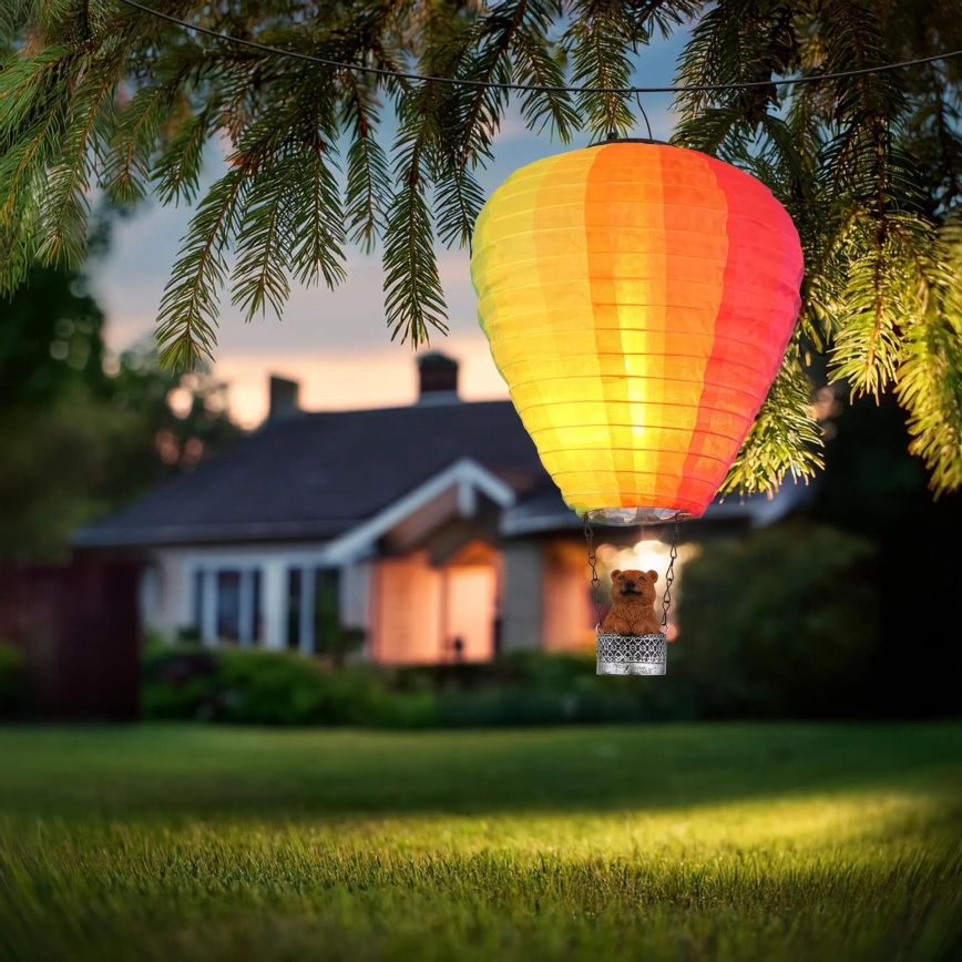 Globo - LED Viseča solarna dekoracija 24xLED/0,06W/3V IP44 leteči balon