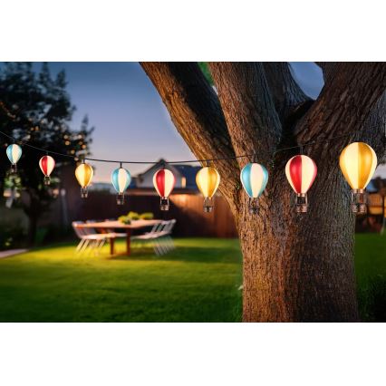 Globo - LED Solarna veriga 9xLED/0,06W/3V 390 cm IP44