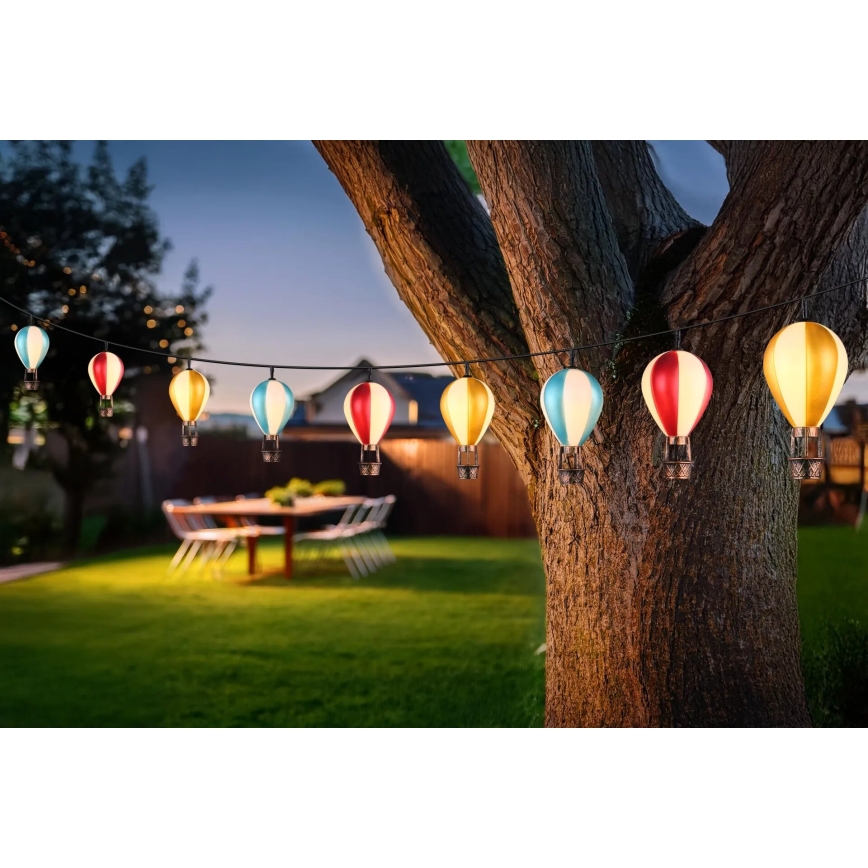 Globo - LED Solarna veriga 9xLED/0,06W/3V 390 cm IP44