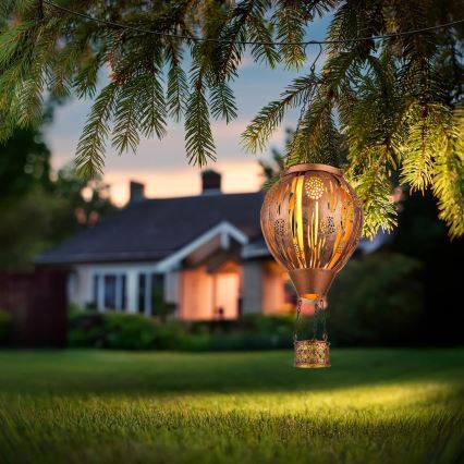 Globo - LED Viseča solarna dekoracija 12xLED/0,02W/3V IP44 leteči balon