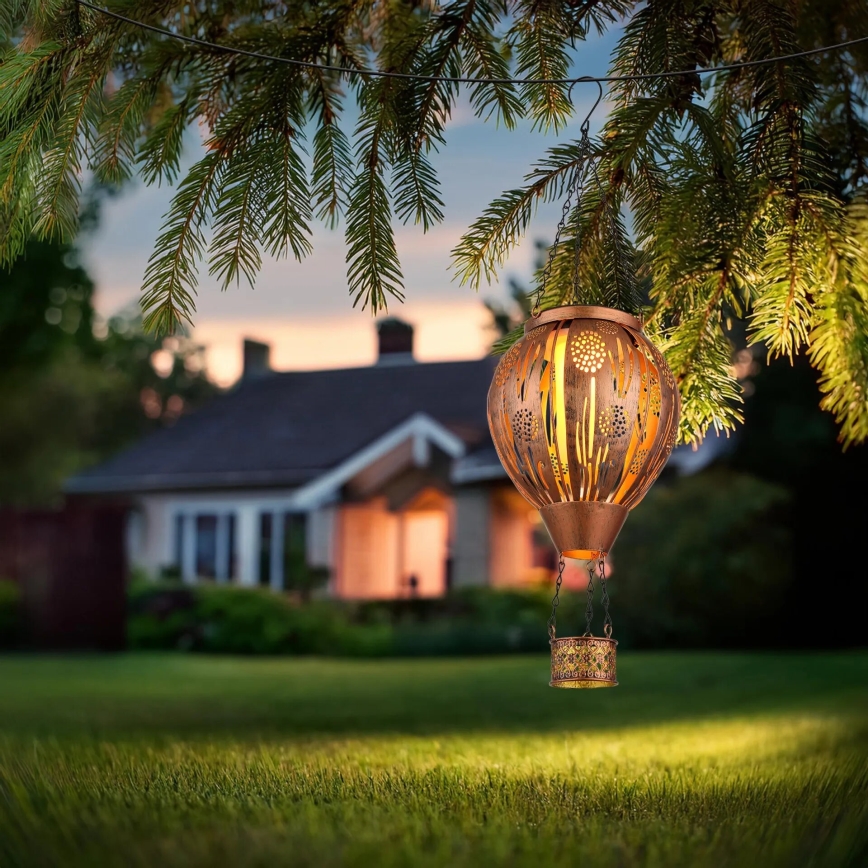 Globo - LED Viseča solarna dekoracija 12xLED/0,02W/3V IP44 leteči balon