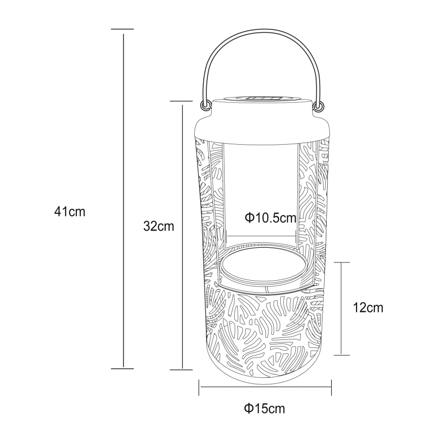 Globo - LED Solarna svetilka LED/0,06W/3V 3000K IP44