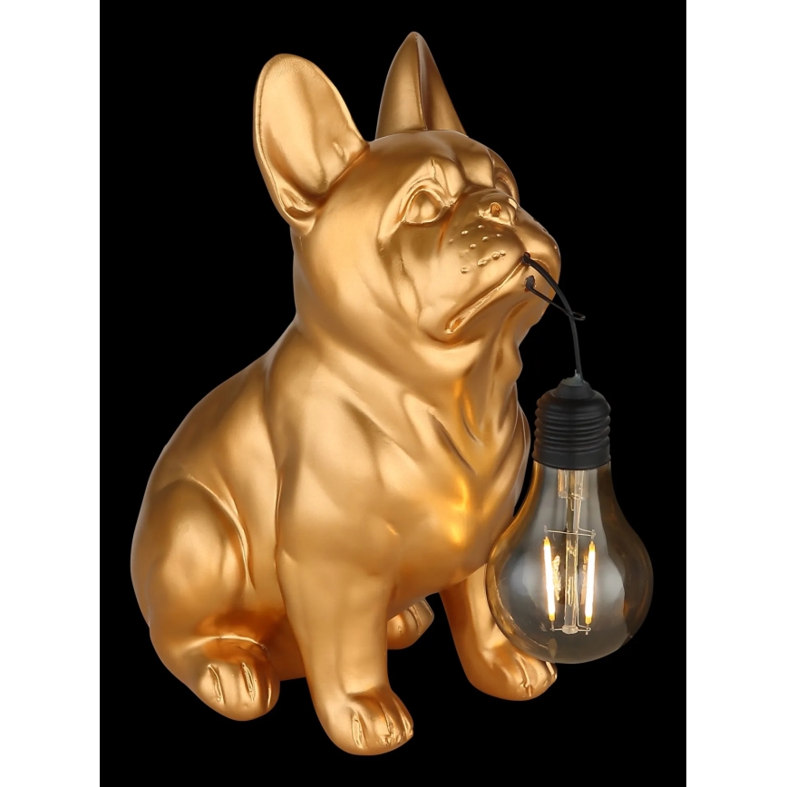 Globo - LED sončna svetilka LED/3V IP44 300 mAh zlati pes