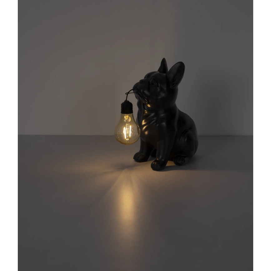 Globo - LED solarno svetilo LED/3V IP44 300 mAh črn pes