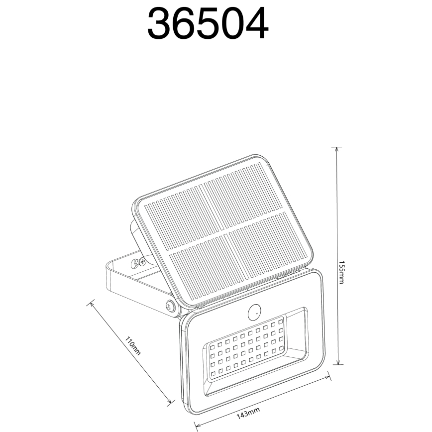 Globo - LED sončna svetilka s funkcijo zatemnitve in senzorjem LED/8W/5V 3000/4000/6500K IP65 2200 mAh