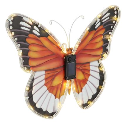 Globo - LED solarno svetilo LED/3V IP44 200 mAh metulj